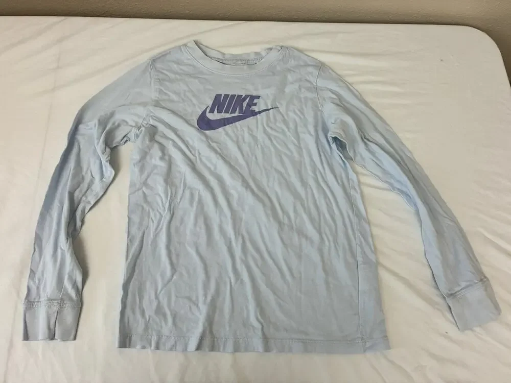 Nike Shirt Girls XLarge Blue Running Training Athletic Casual Youth Kids